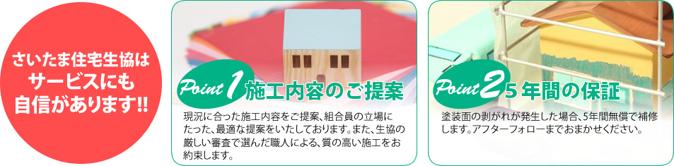 さいたま住宅生協はサービスにも自信があります