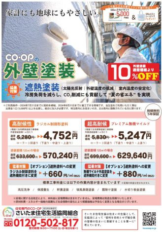 2026年春の外壁塗装キャンペーン