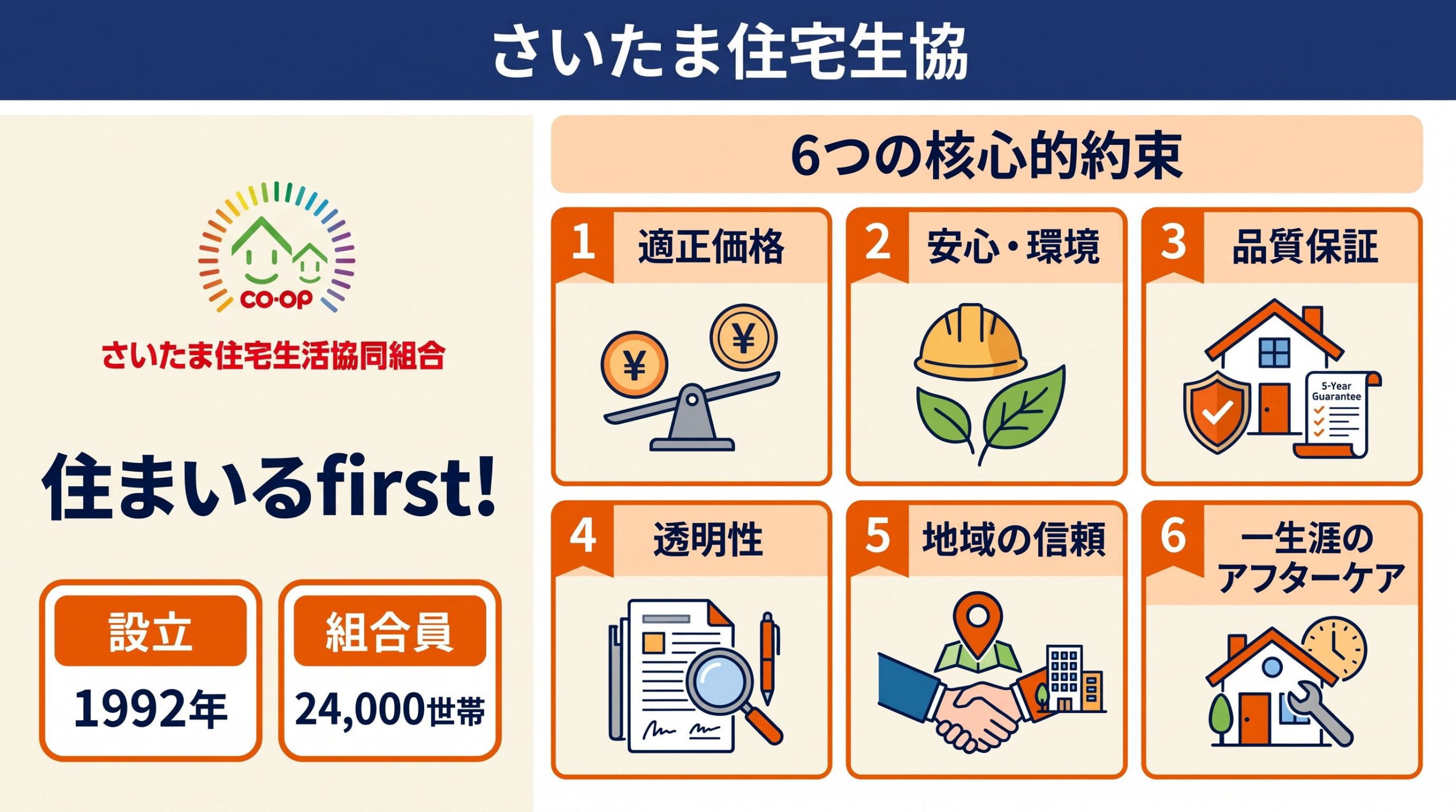 住まいるfirst! 6つの約束 組合概要